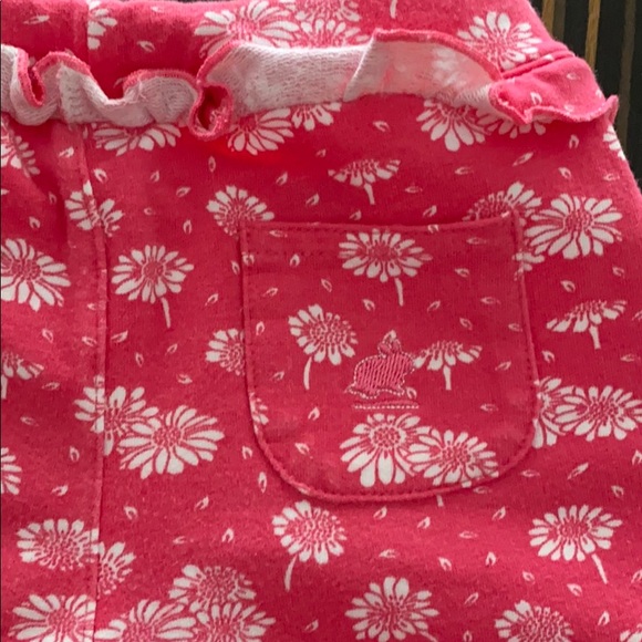 Babycottons flower print girl shorts - Picture 4 of 5